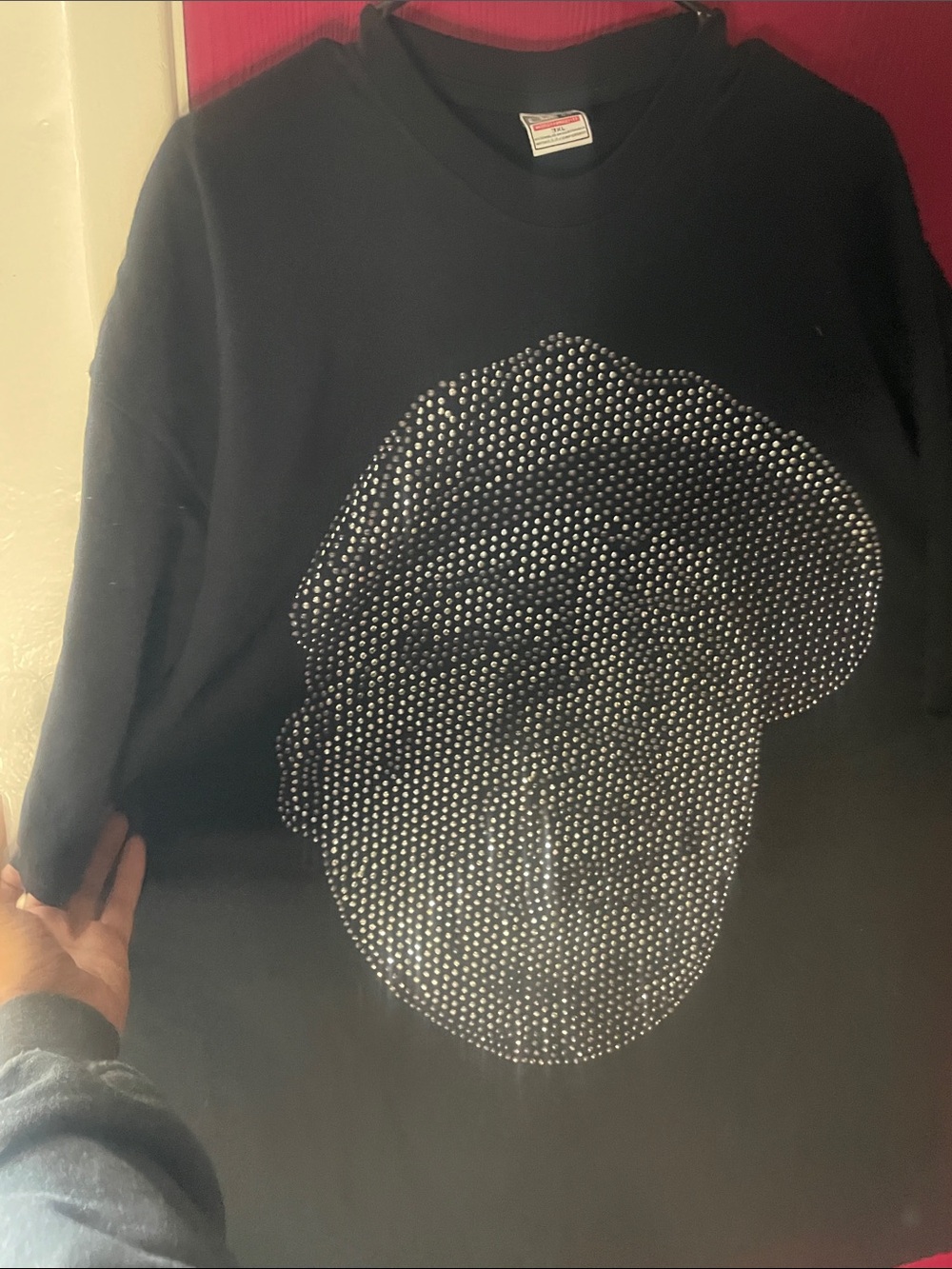 Notorious B I G Rhinestone BLING oversized Tshirt rap hip hop